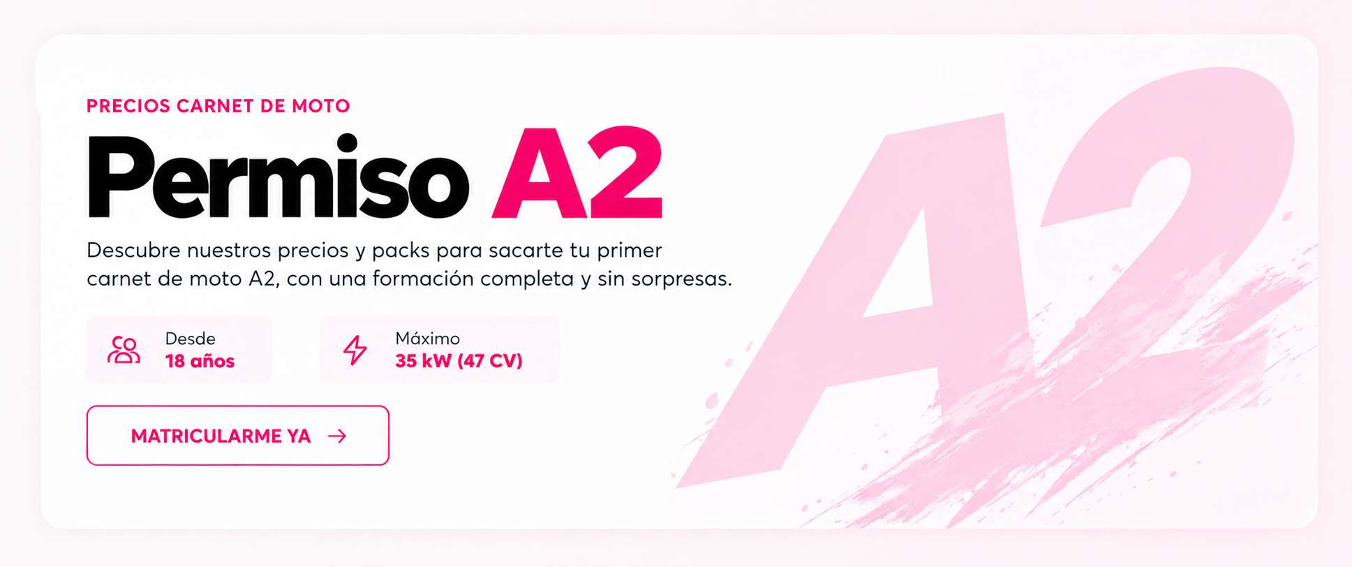 Precios y tarifas del permiso A2 de moto - Autoescuela Esquivias